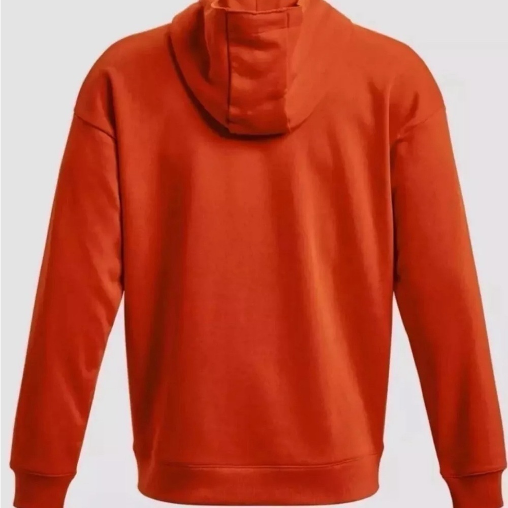 New Under Armour Project Rock Veterans Day Heavyweight Hoodie Orange Men's XL - Picture 6 of 9
